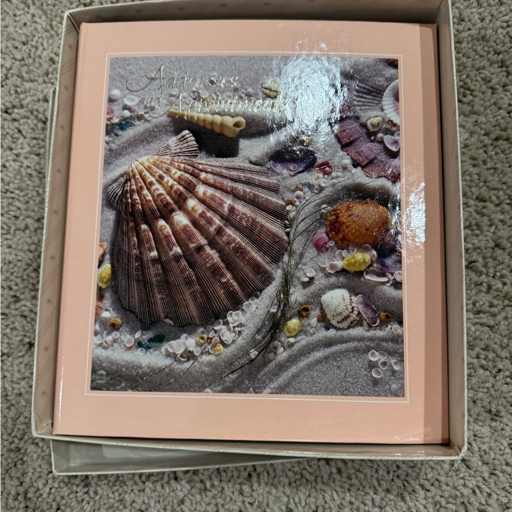 Hallmark Seashell Themed Address Book *New*